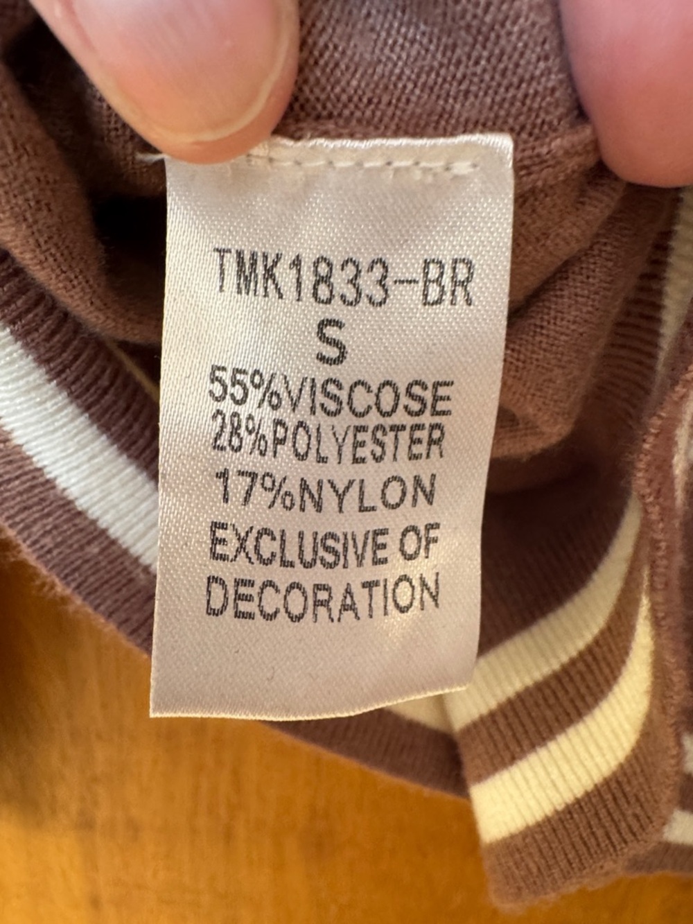 THML from Anthropologie Brown Crewneck Sweater with Smiley Faces & Stars - Picture 7 of 8